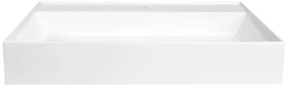 Sapho - Lavoar pentru blat GODIVA, 68 x 44 cm, marmură/alb