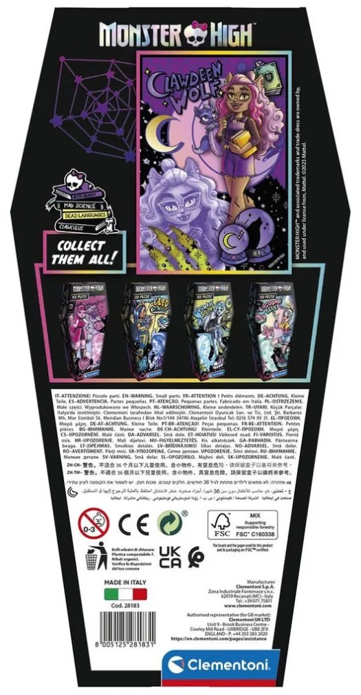 Monster High Clawdeen Wolf Puzzle Clementoni de 150 piese