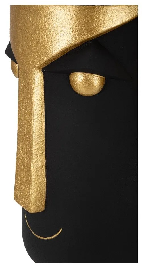 Vază negru-auriu din polirășină înaltă 40 cm Tribal – Mauro Ferretti