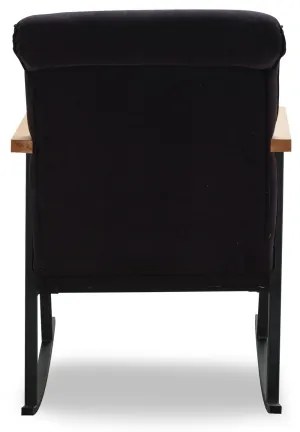 Fotoliu balansoar LUNI negru