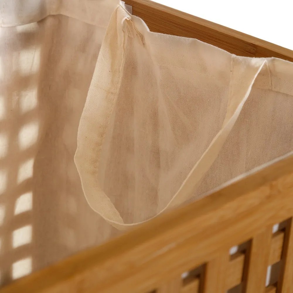 Coș din bambus pentru rufe 60 l - Casa Selección