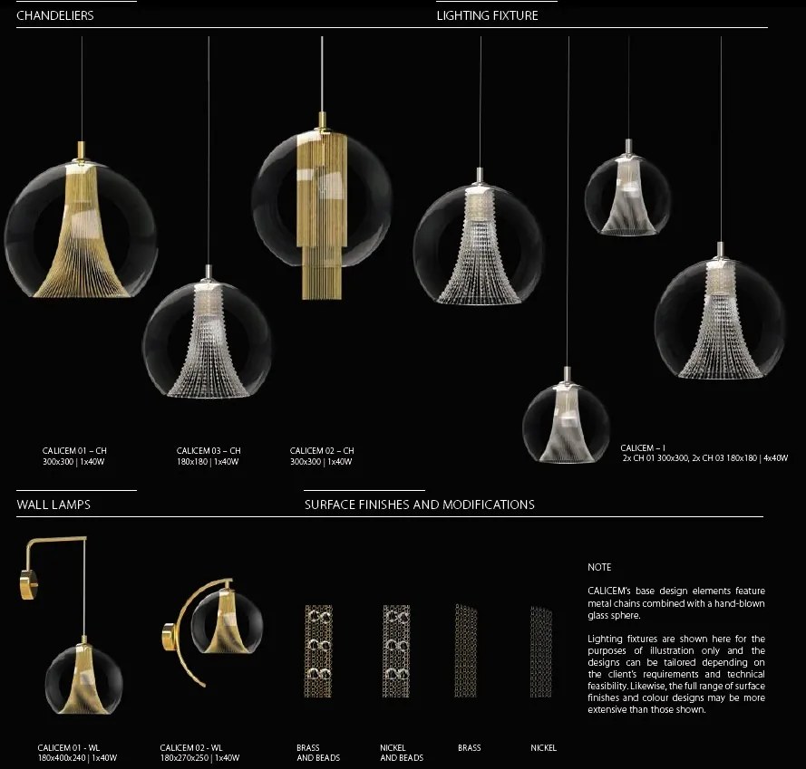 Aplica moderna Vision, design elegant CALICEM 01 - WL