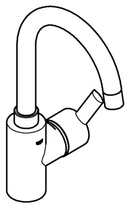 GROHE FEEL Baterie pentru lavoar, mărime L, crom lucios - 32723001