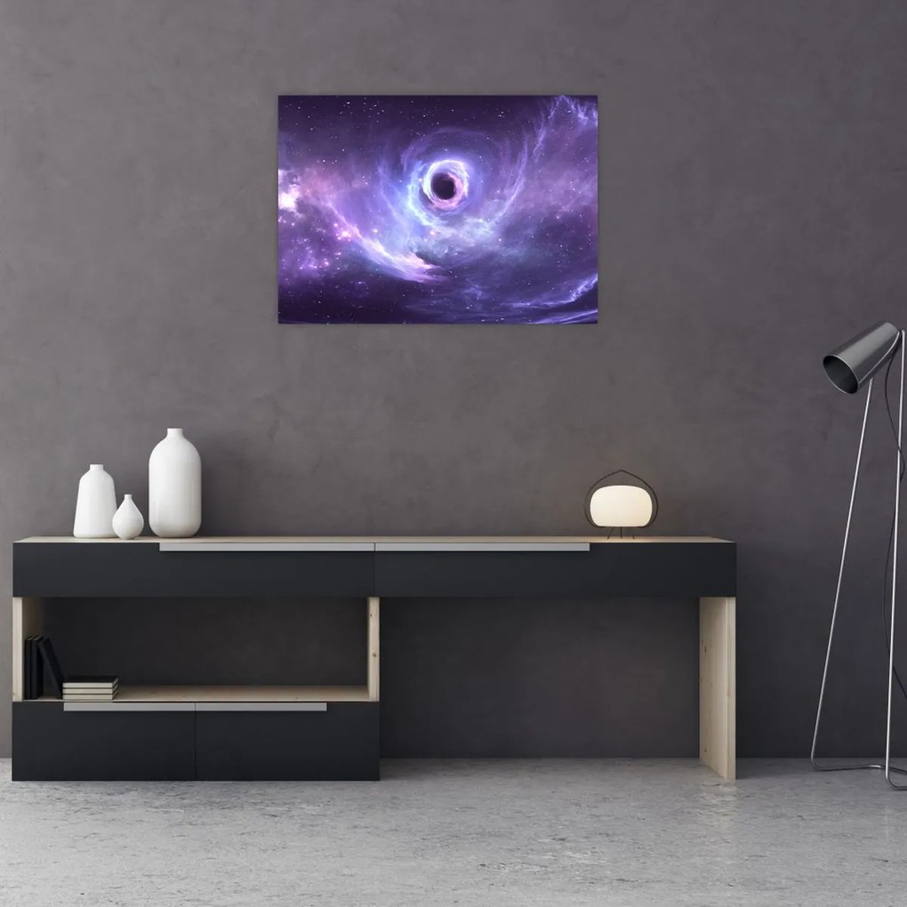 Tablou pe sticlă - Universul (70x50 cm)