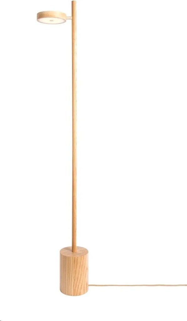 Lampadar LED din lemn de frasin natur Okinawa