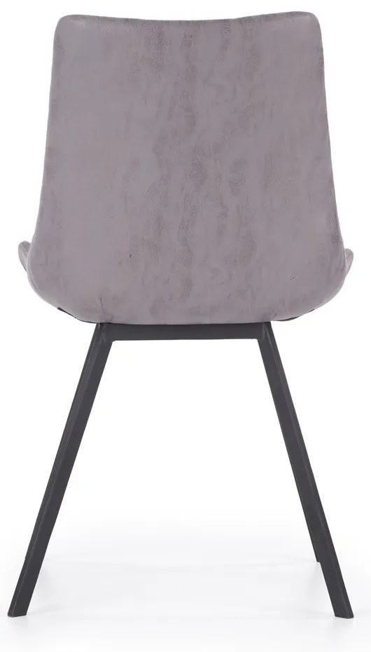 Scaun de bucaterie Alfredo, gri/negru