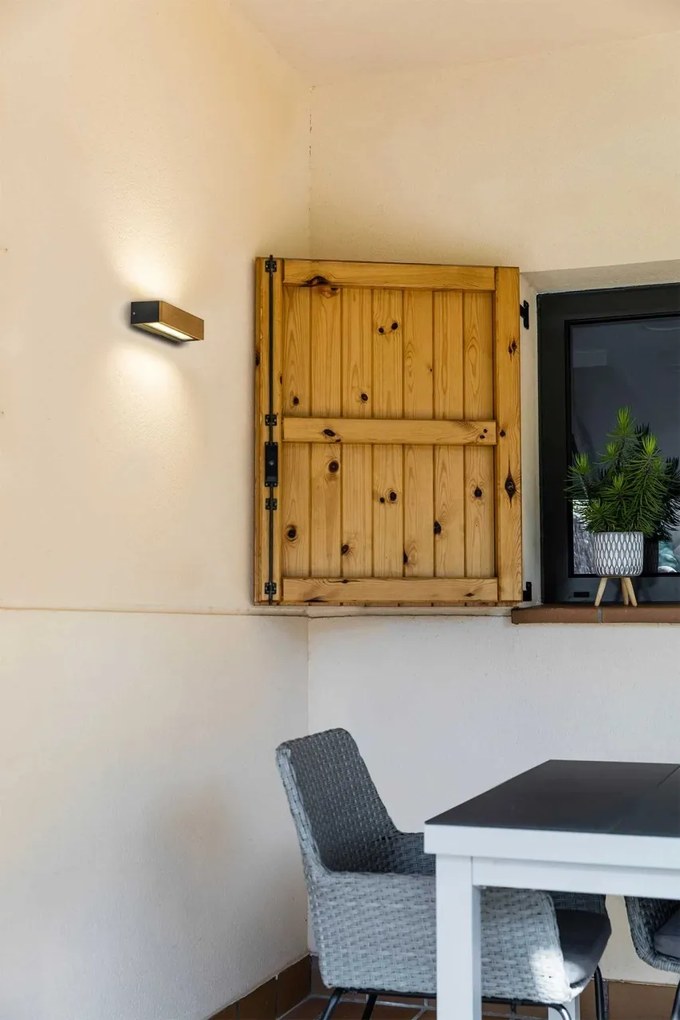 Aplica LED de exterior ambientala design modern IP65 DORO-13W lemn
