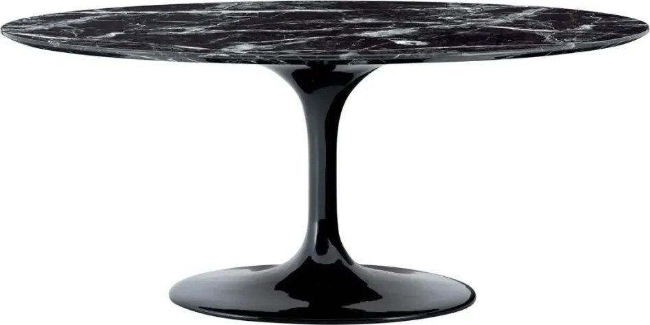 Masa design LUX Solo Oval 170x110cm, negru 112051 HZ