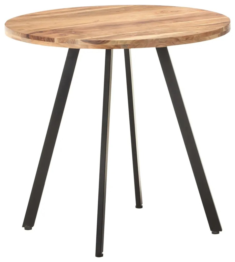320485 vidaXL Masă de bucătărie, 80 cm, lemn masiv de acacia