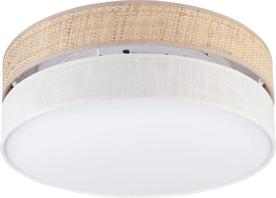Plafonieră SIRJA BOHO, 2x E27, 15W/230V, Ø 45 cm, bej/crem