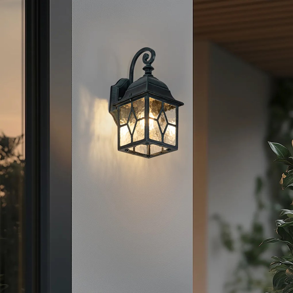 Lămpă de perete exterioară romantică verde închis - Londra