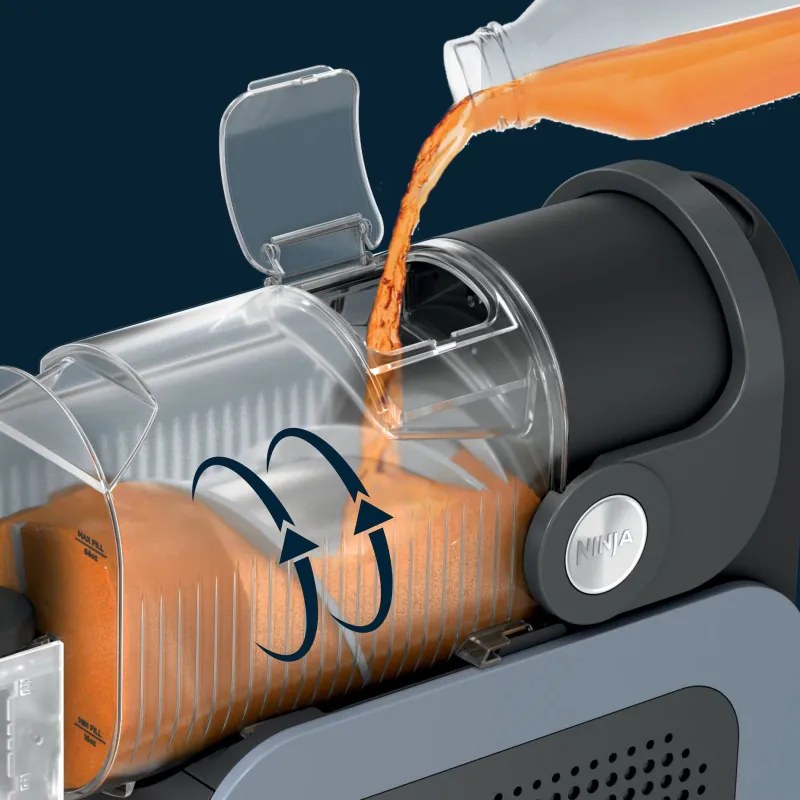 Aparat bauturi racoritoare cu gheata Ninja Slushi FS301EU, 200W, 5 moduri, Capacitate 1.9L, RapidChill, Whisperchill, Negru