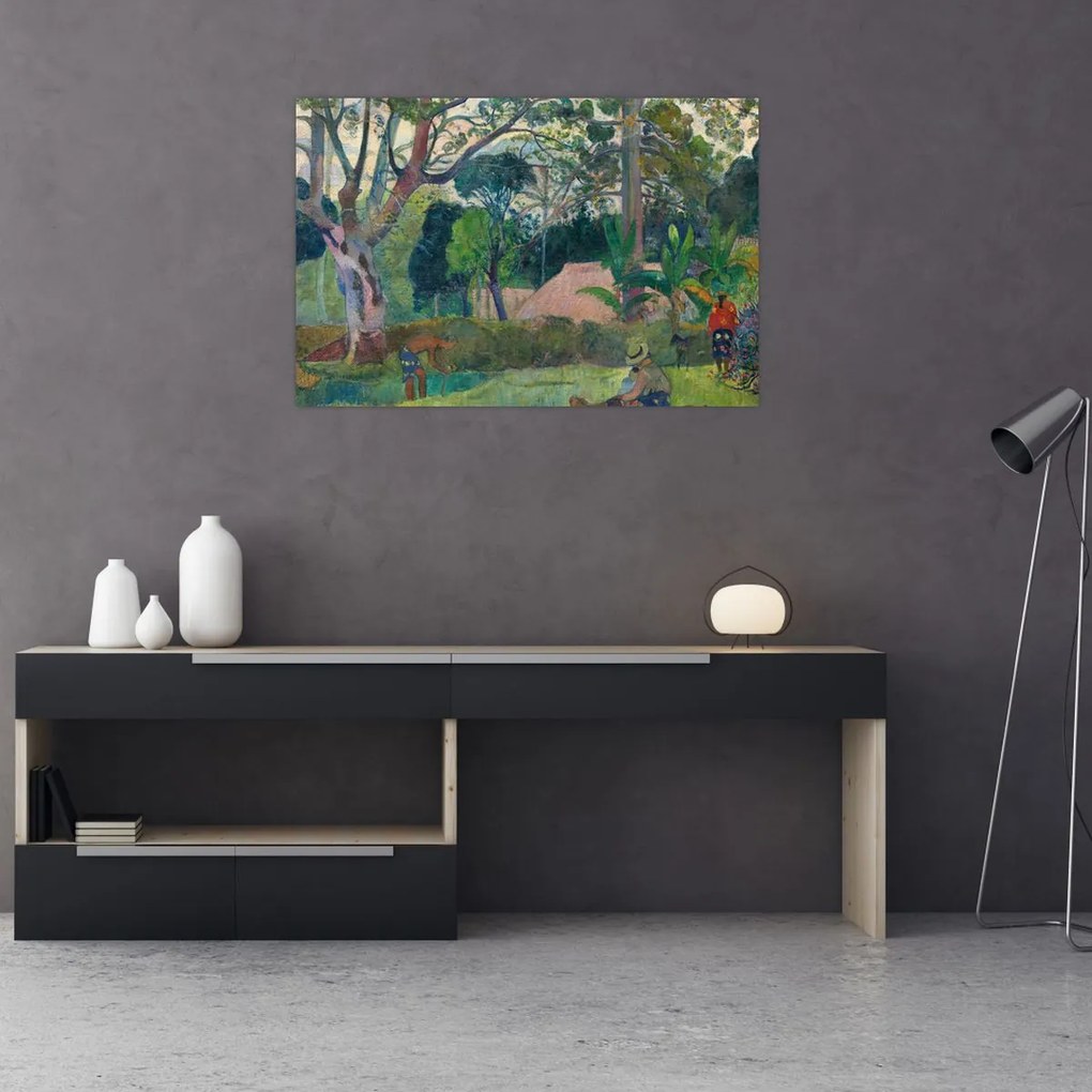 Tablou - Paul Gauguin, Te raau rahi (The Big Tree), reproducere (90x60 cm)