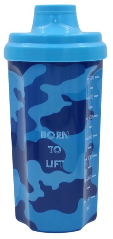 Shaker Born To Lift culoarea bleu 700ml