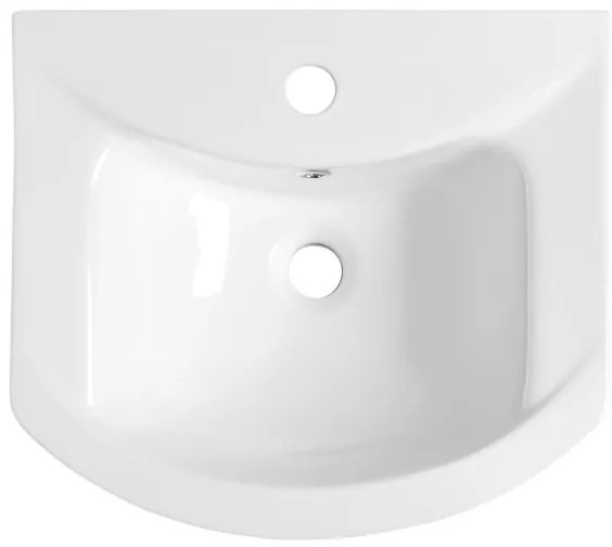 Aqualine - Lavoar încastrat ZERO 45,5 x 40 cm, ceramică, alb