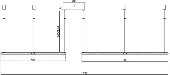 Ondaluce - Lustră LED dimabilă pe cablu SOEL LED/28W/230V + LED/38W, albă