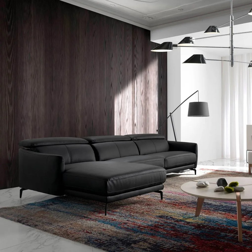 Coltar cu sezlong stanga, elegant, design italian William AC-5359-L