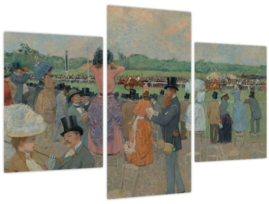 Tablou - Jean-Louis Forain, The Races at Longchamp, reproducere (90x60 cm)