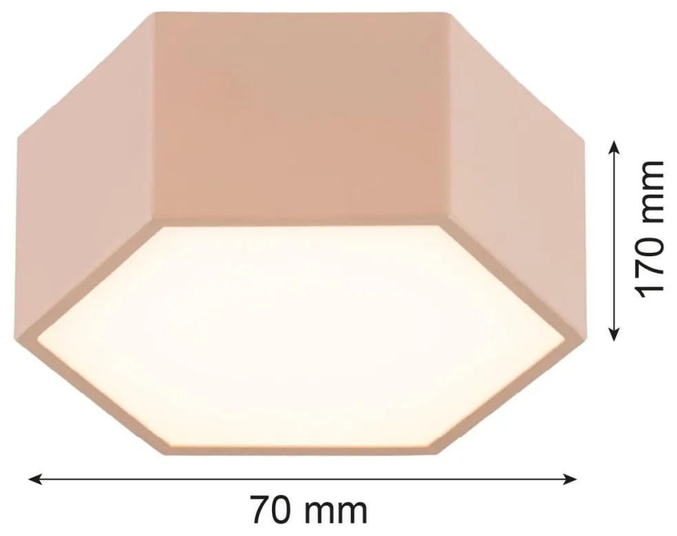 Plafoniera, Spot aplicat LED LIBERO piersica