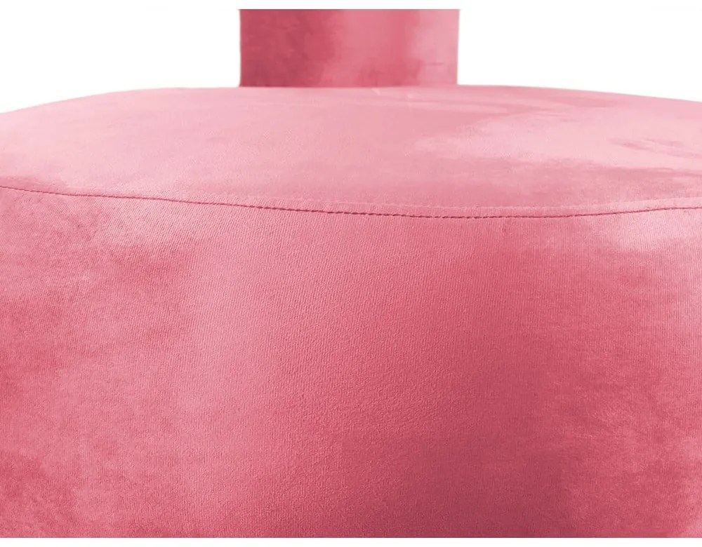 Fotoliu roz cu tapițerie din catifea Abrazo – Leitmotiv