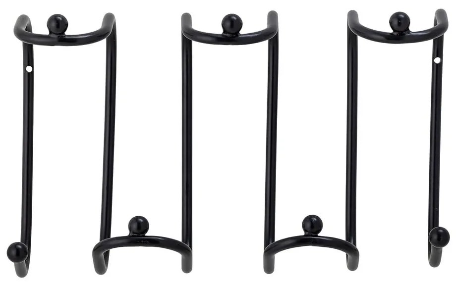 Cuier de perete negru din metal Maltha – Bloomingville