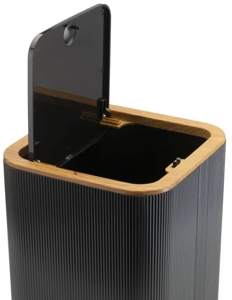 Set de baie ZOYA 5 buc. negru/maro