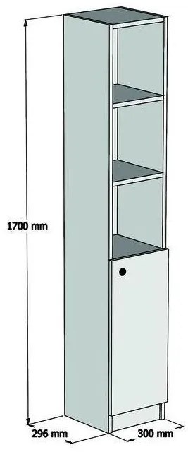Dulap înalt de baie Mellana 4F. 1098524