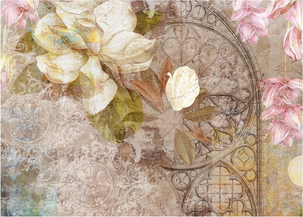 Tablou - Ornament de flori (70x50 cm)