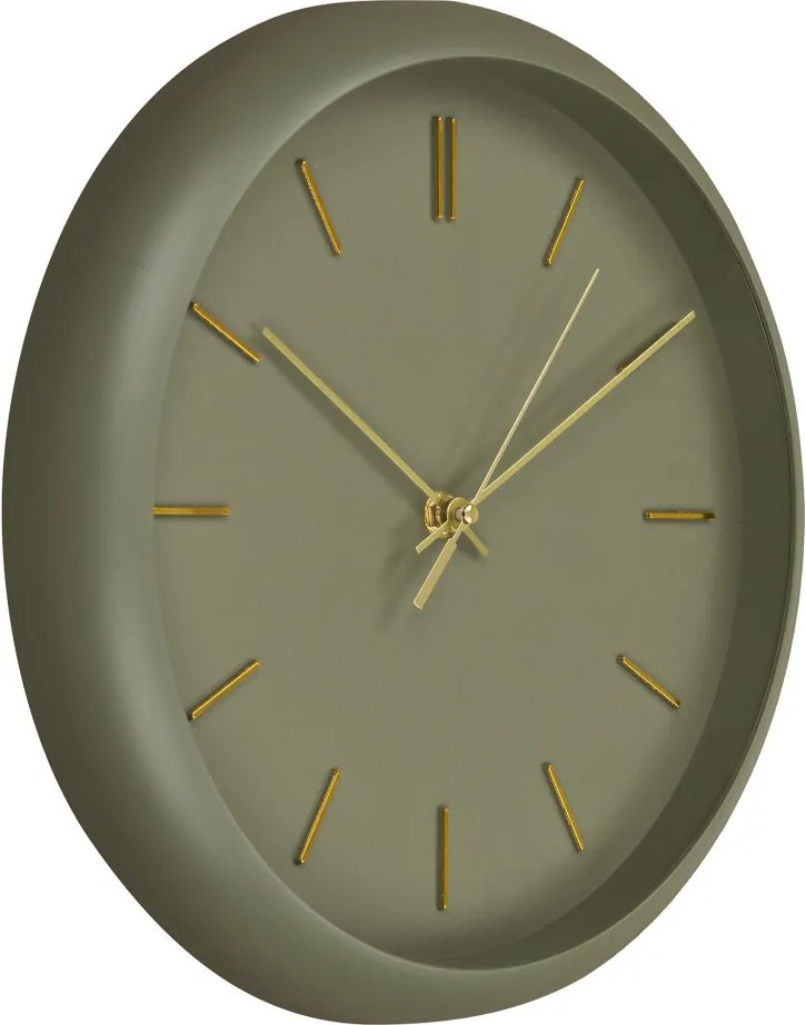 Ceas de perete Rossano, verde, silențios 30 cm