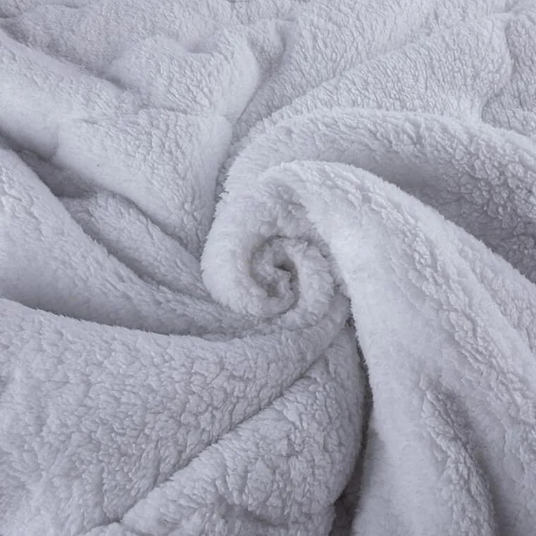 decoDoma Set matlasat cu blăniţă INVERNO, culoare mure 2 buc