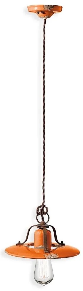 Pendul design retro realizat manual din ceramica COUNTRY, 25cm