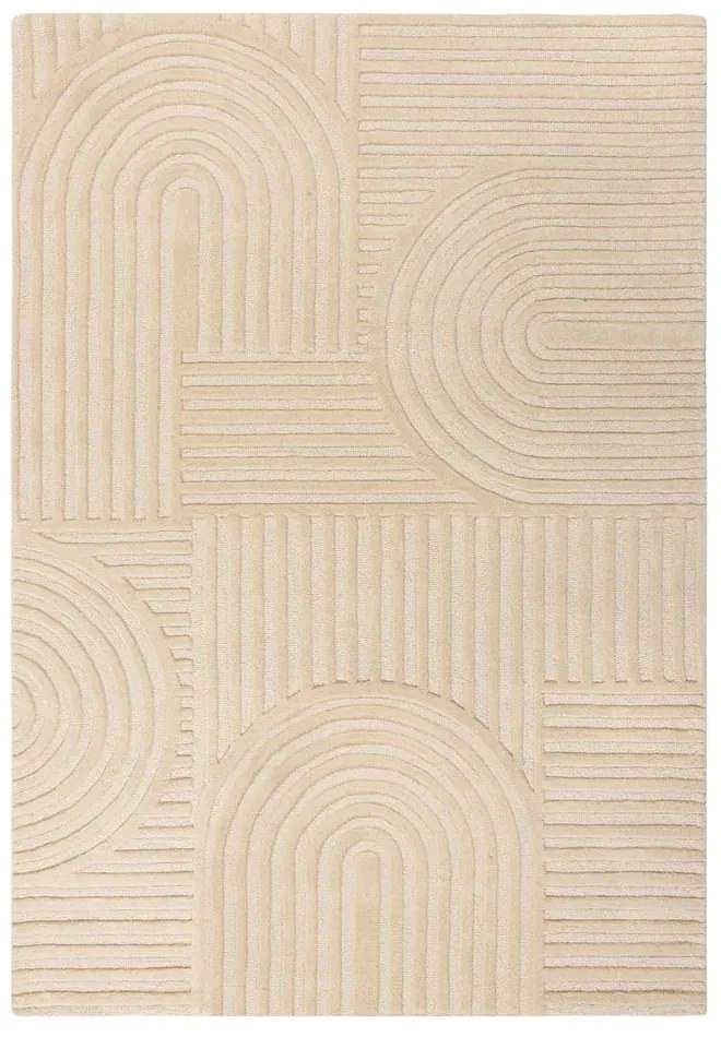 Covor din lână Flair Rugs Zen Garden 120 x 170 cm, bej