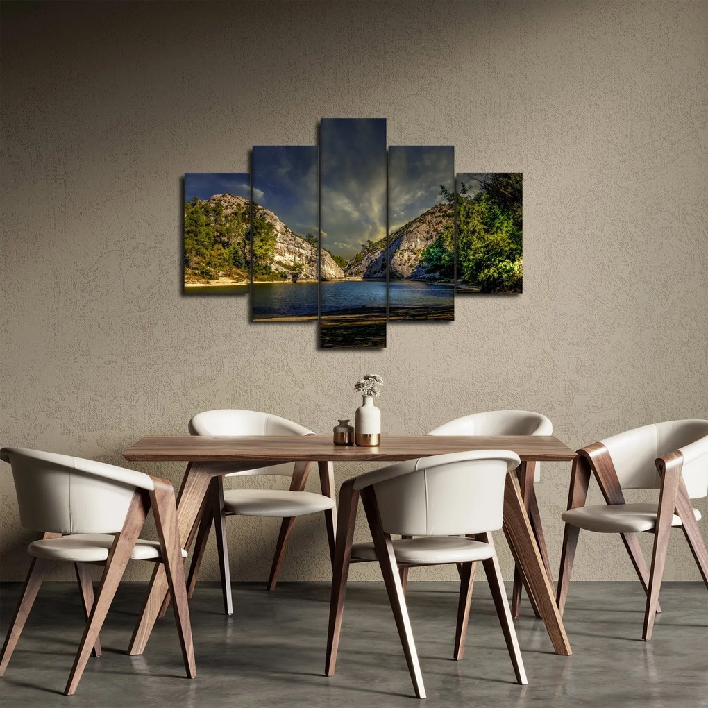 Tablou peisajului cu lac (150x105 cm)