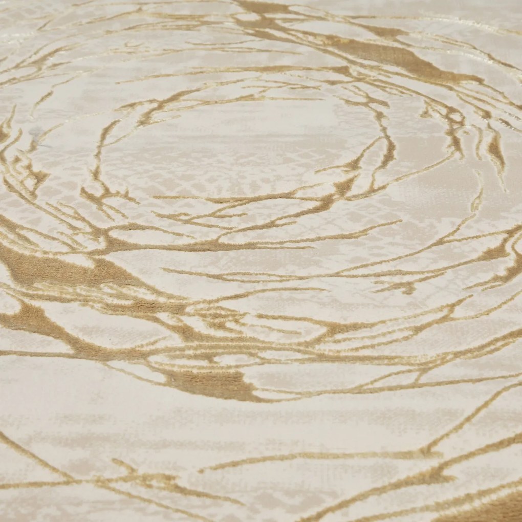 Covor Modern Living , Dormitor Dreptunghiular Elif F353A Crem Gold (Alege dimensiunea: 60 x 130)