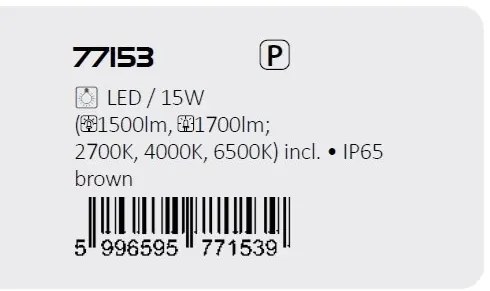 Aplica de exterior iluminat ambiental, Protectie IP65 Rust maro