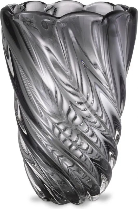 Vaza flori, Vas decorativ Contessa L, gri 115183 HZ