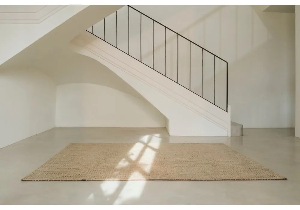 Covor kaki lavabil, țesut manual din lână 170x240 cm Unexpected Wool – Lorena Canals