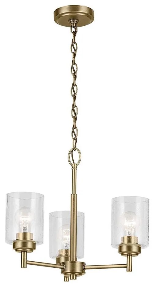 Lustră pe lanț Kichler KL-WINSLOW3-NBR WINSLOW 3xE27/60W/230V alamă