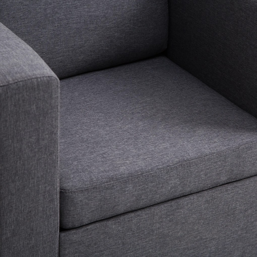 HomCom Fotoliu modern, fotoliu de design gri, mobilier pentru living | AOSOM RO