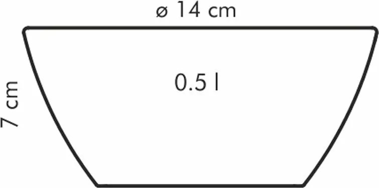 Bol Tescoma CREMA, 14 cm, 14 cm