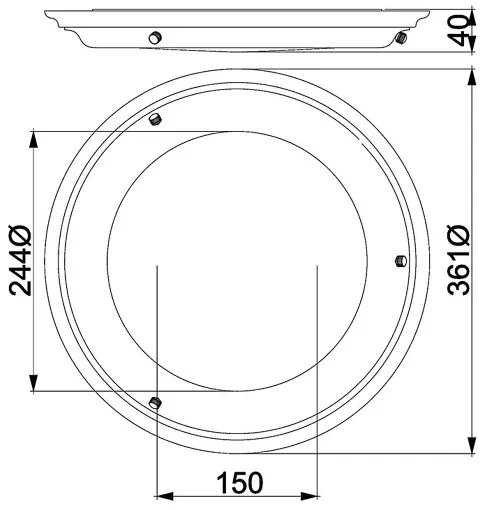 Elstead WELLAND-F-PB - Plafonieră LED WELLAND LED/25W/230V 3000K, finisaj auriu