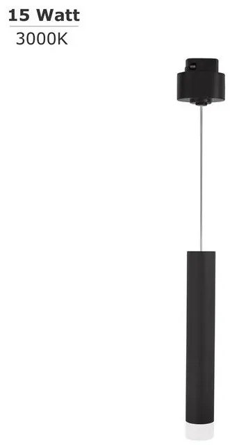 Accesoriu, Corp de iluminat pentru sina magnetica Buxton, Loop sau Sign, JAZZ 15 Watt negru