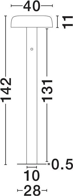 Lampadar LED 3000K NOELIA crem
