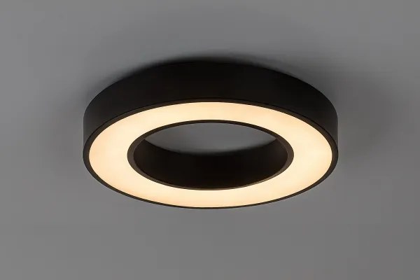 Rabalux 71361-LED Plafonieră CIRANO LED, 45W, 230V, 3000-6500K, Ø60 cm, negru, cu telecomandă