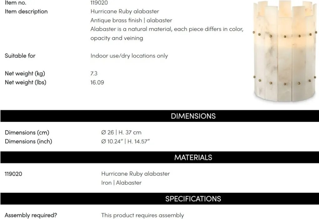 Suport lumanare design LUX Ruby