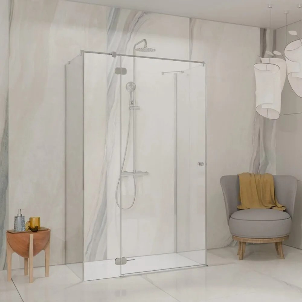 Perete lateral Radaway Torrenta KDJ S1 80 cm crom-transparent sticla 6 mm