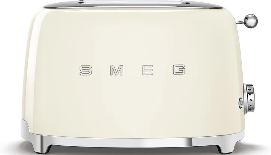 Toaster, nuanță crem, 50's Retro Style P2, 950W - SMEG