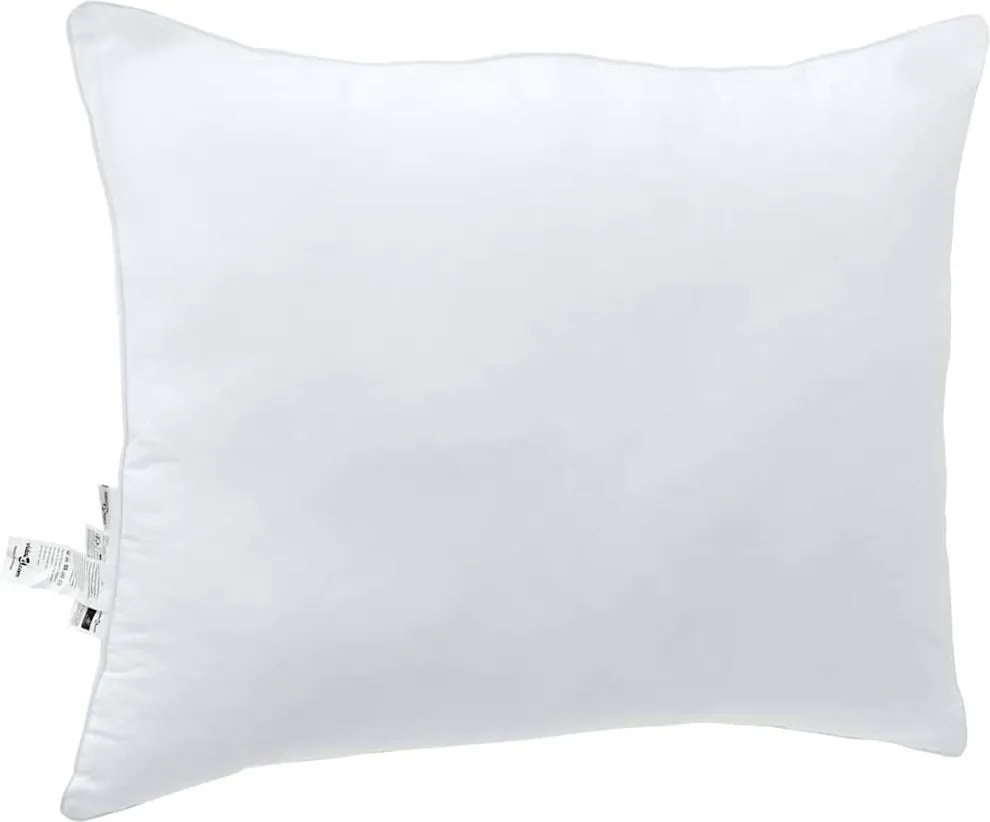 vidaXL Pernă cu pernă Alb Bumbac și poliester