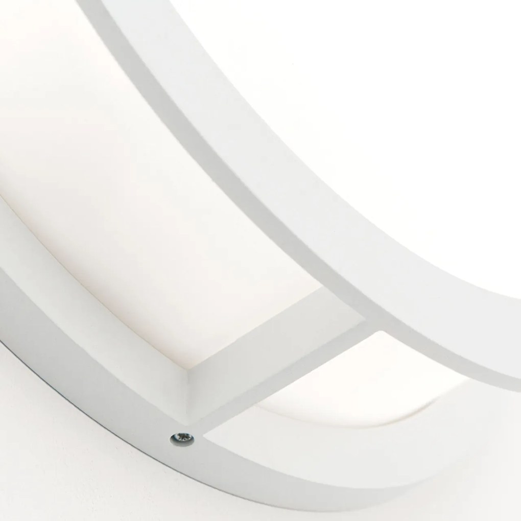 Plafoniera de exterior, protectie IP44, Henry alba