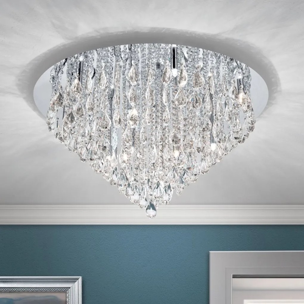 Lustra aplicata cristal K9 design elegant CELESTE D-75 crom